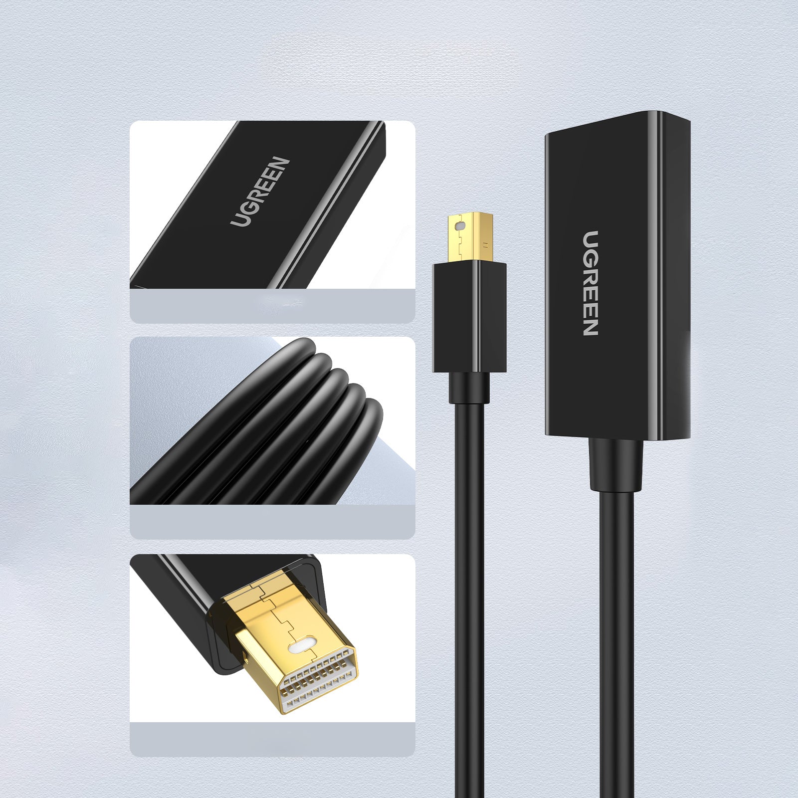 Power Connector Adapters – Mini DP DisplayPort - HDMI 4K - Carlat