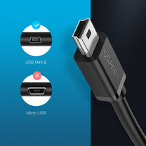 Power Connector Adapters – Mini USB-B (male) - USB-A (female) - Carlat