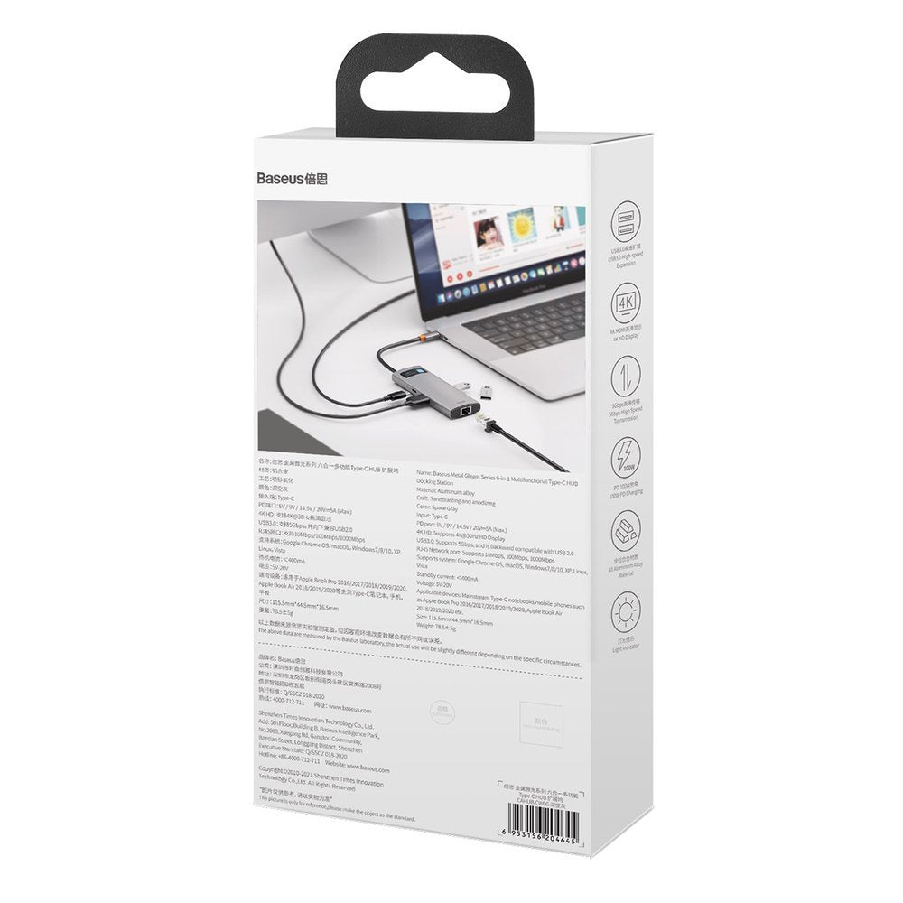 Power Connector Adapters – Multifunctional 6in1 USB HUB USB-C PD - Carlat