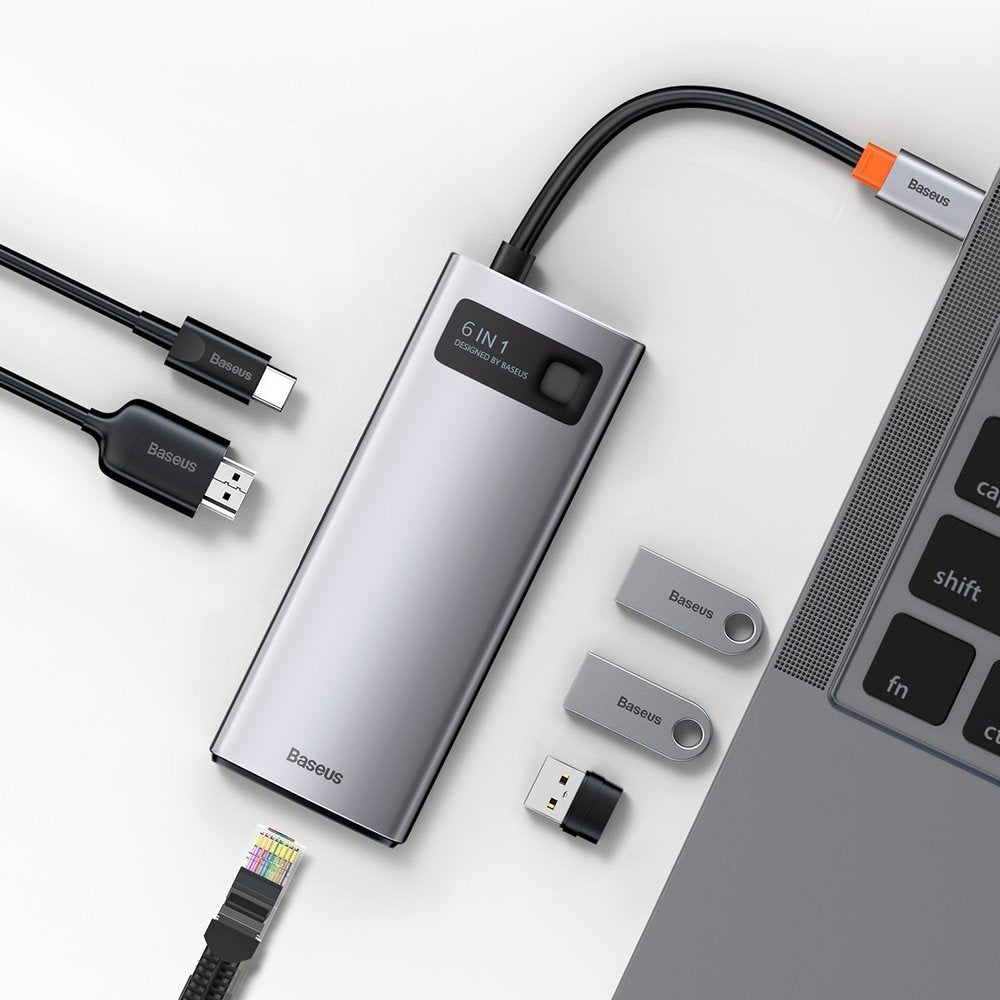 Power Connector Adapters – Multifunctional 6in1 USB HUB USB-C PD - Carlat