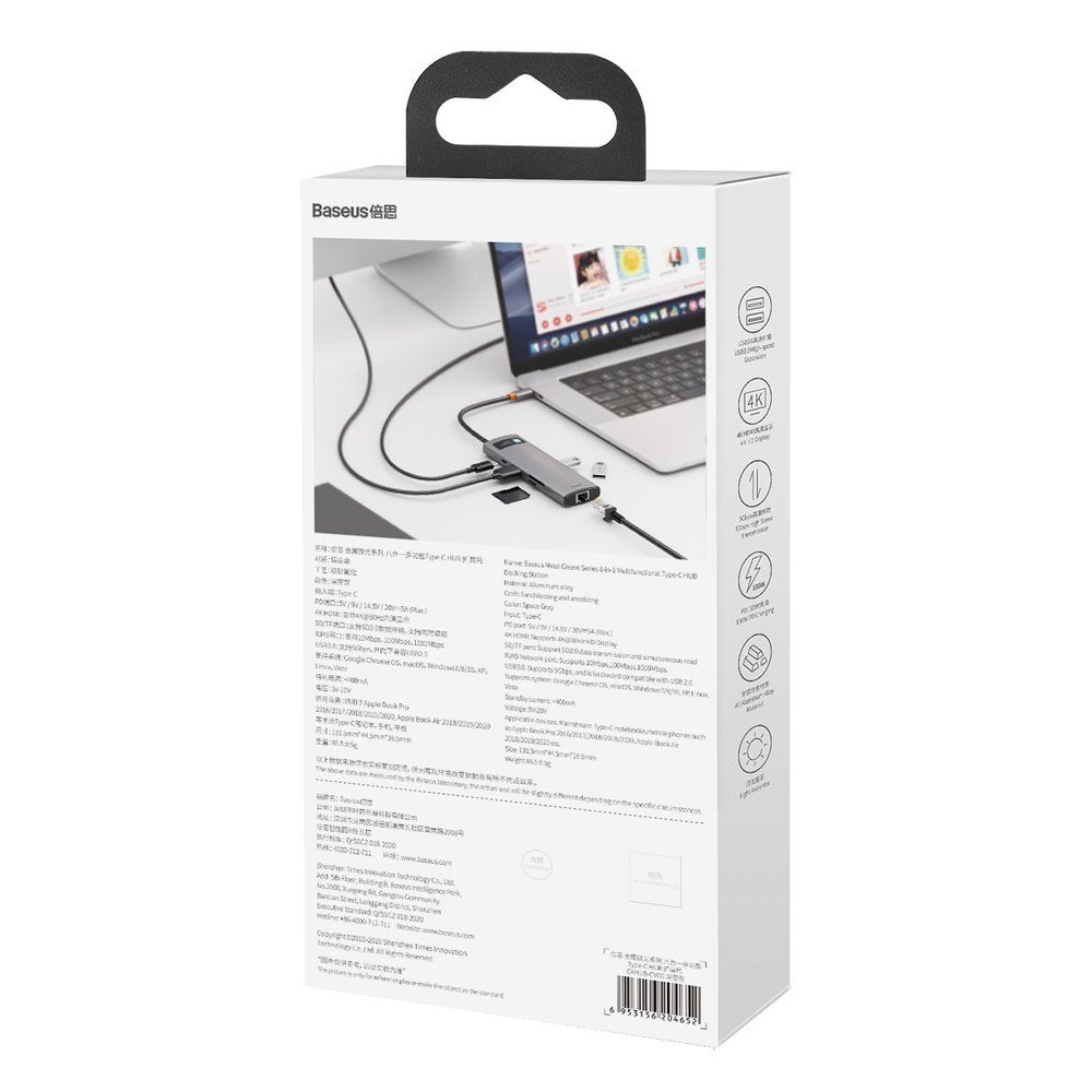 Power Connector Adapters – Multifunctional HUB 8in1 USB USB-C PD - Carlat