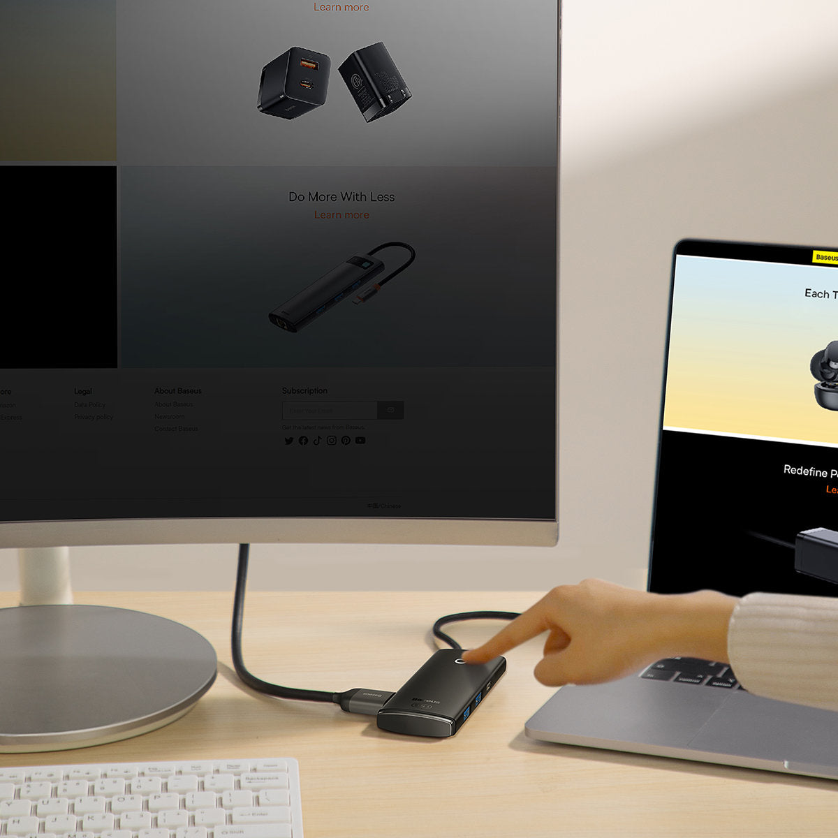 Power Connector Adapters – Multifunctional HUB Lite Series USB-C 2x - Carlat