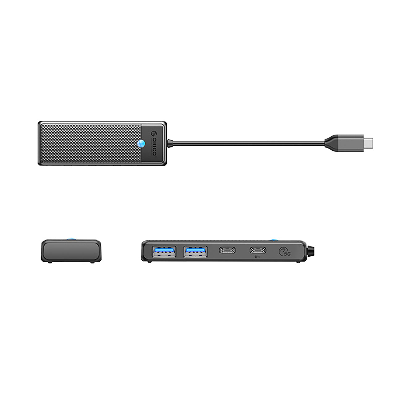 Power Connector Adapters – PAPW2AC-C3 hub USB-C to USB-A USB-C - Carlat