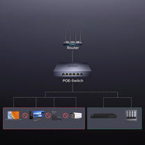 Power Connector Adapters – Switch 6-Port 1Gb/s Ethernet network switch - Carlat