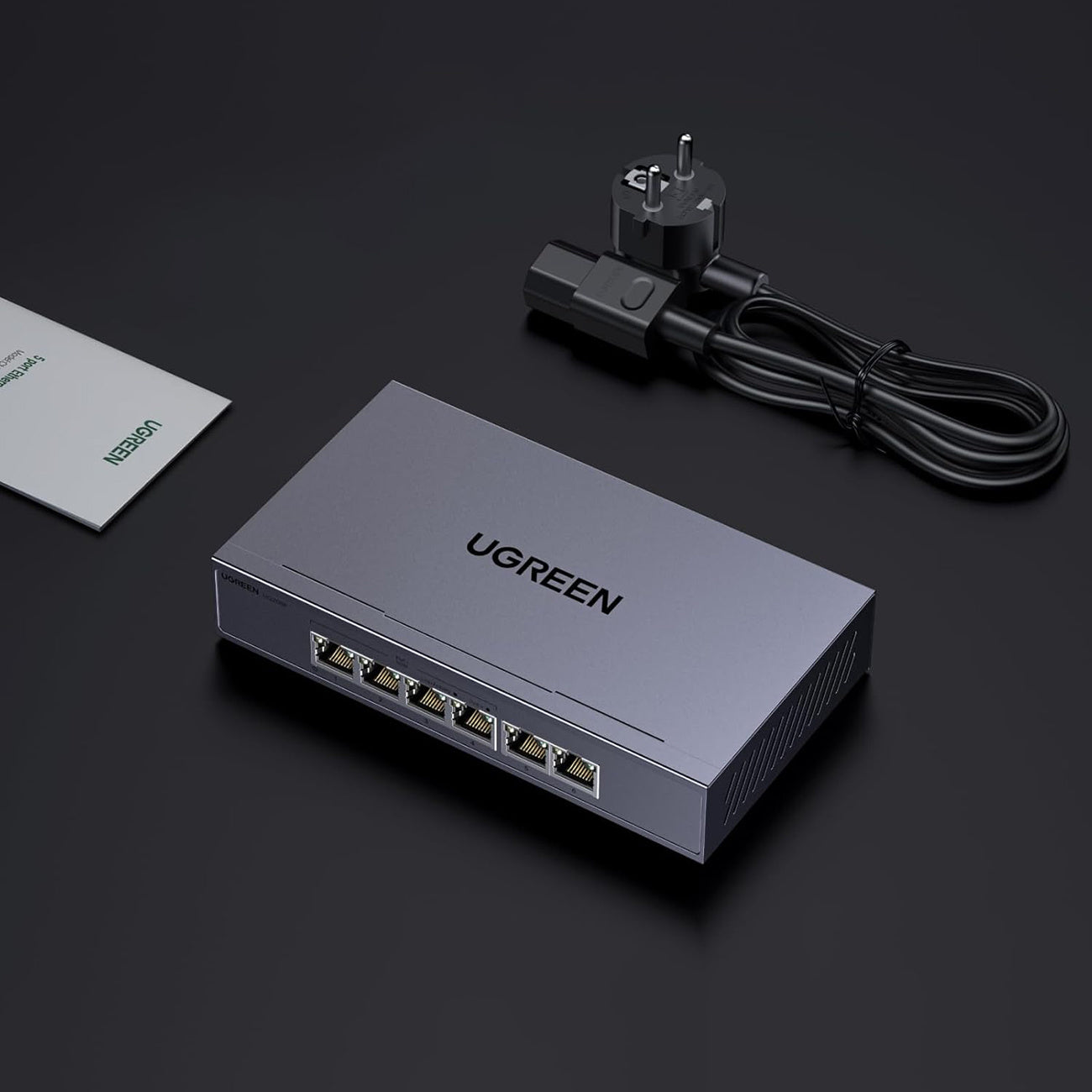 Power Connector Adapters – Switch 6-Port 1Gb/s Ethernet network switch - Carlat
