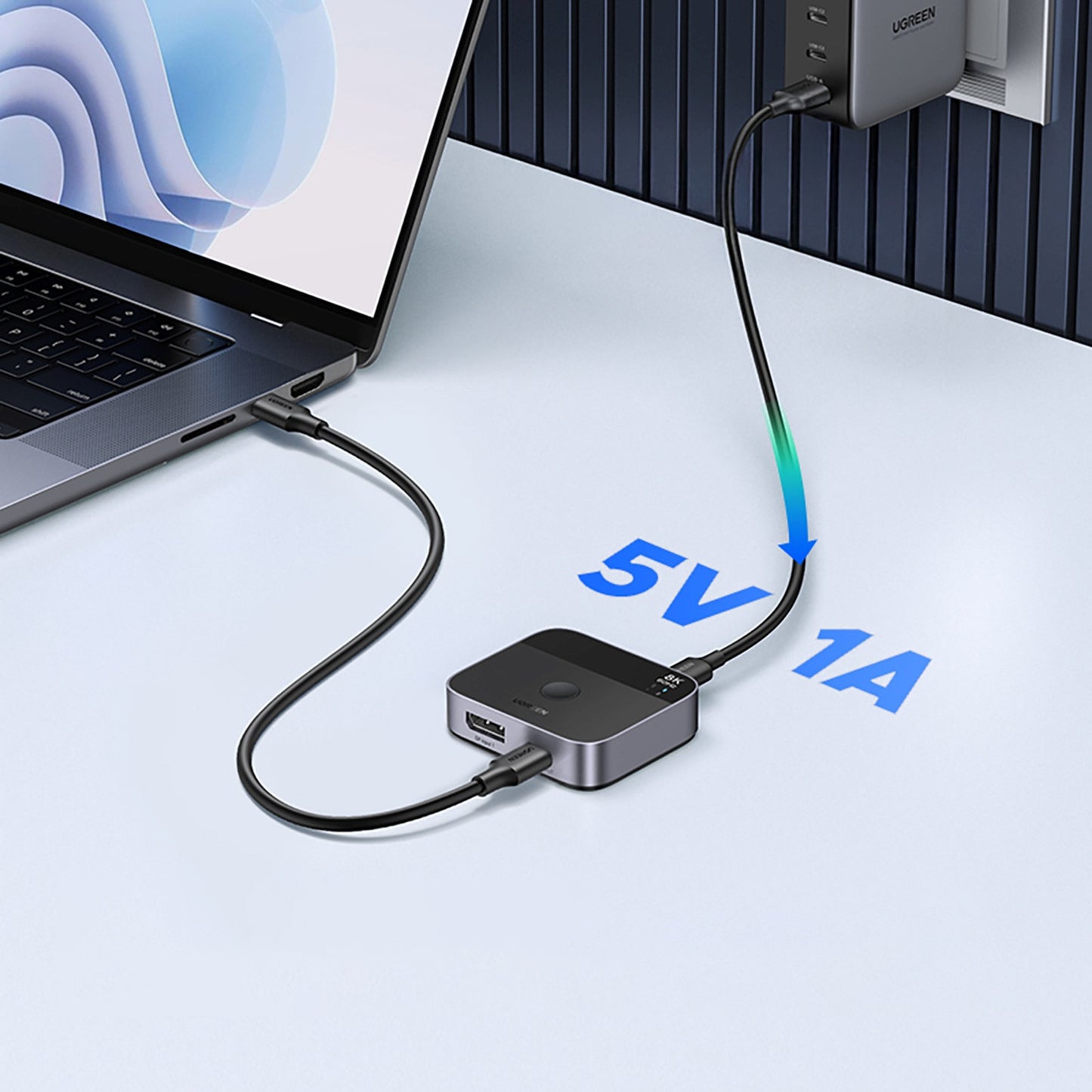 Power Connector Adapters – Switch DisplayPort USB-C to USB-C switch - Carlat