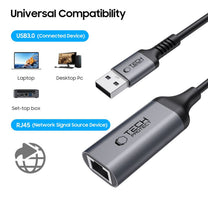 Power Connector Adapters – USB-A - Ethernet RJ45 1000Mbps adapter - Carlat