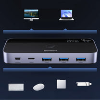 Power Connector Adapters – USB-C USB-A 10Gb/s switch - gray - Carlat