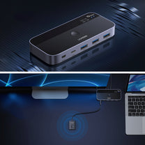 Power Connector Adapters – USB-C USB-A 10Gb/s switch - gray - Carlat
