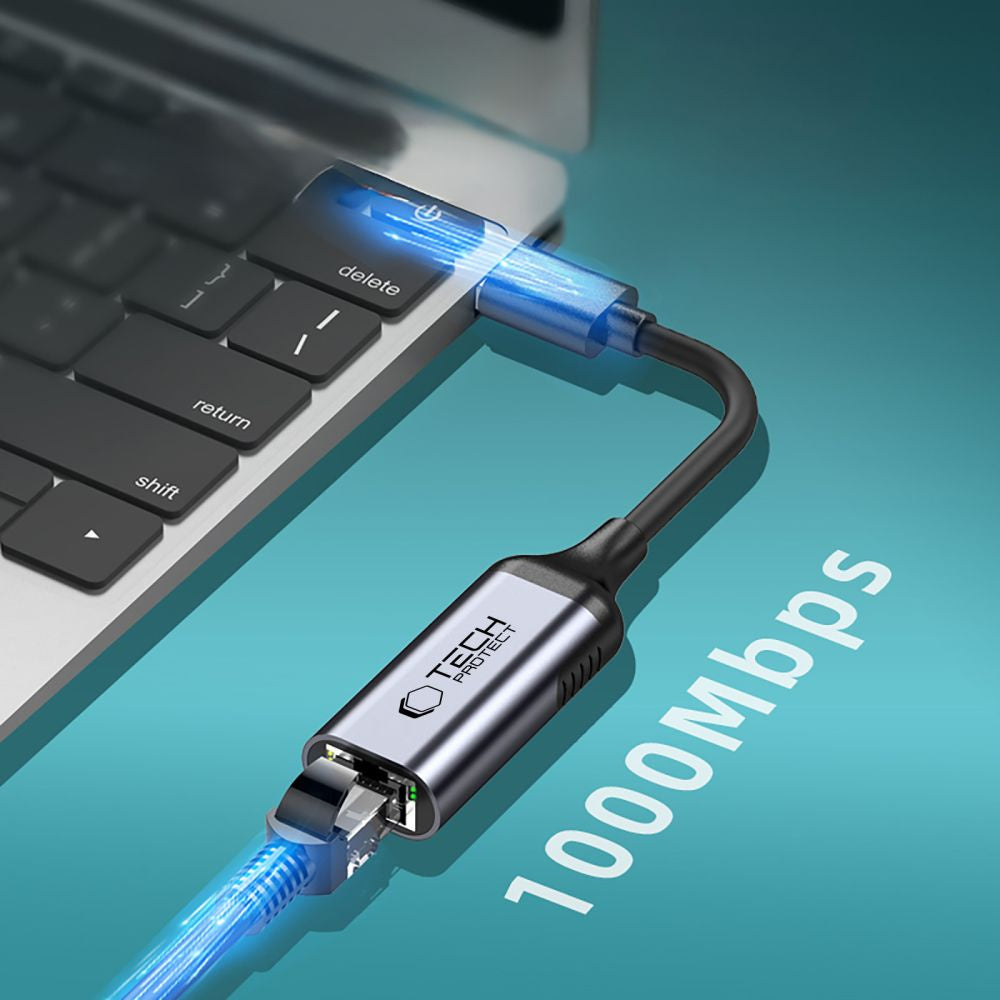 Power Connector Adapters – USB-C to Ethernet RJ45 1000Mbps adapter - Carlat