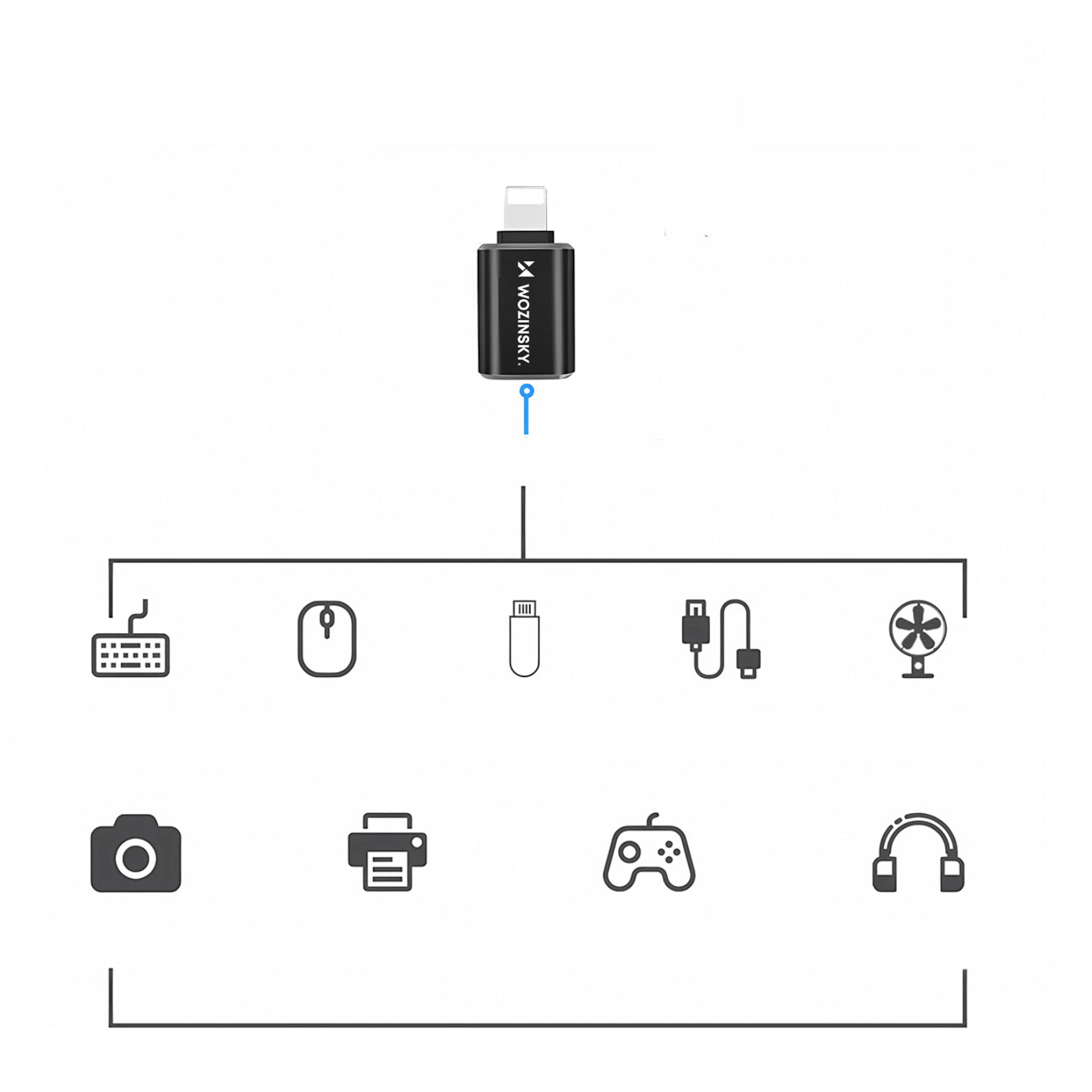 Power Connector Adapters – iPhone Lightning to USB-A OTG adapter - Carlat