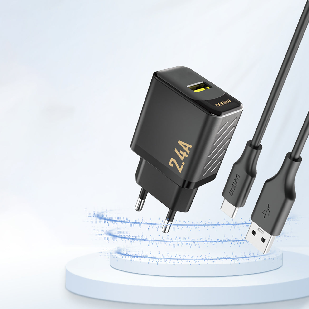 Power Supply Enclosures – 2.4A USB-A wall charger - black - Carlat
