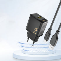 Power Supply Enclosures – 2.4A USB-A wall charger - black - Carlat