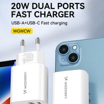 Power Supply Enclosures – 20W USB-A USB-C 100-240V wall charger, - Carlat
