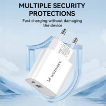 Power Supply Enclosures – 20W USB-A USB-C 100-240V wall charger, - Carlat
