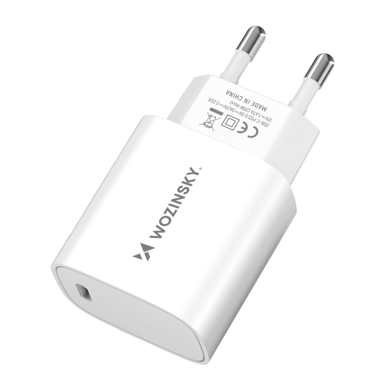 Power Supply Enclosures – 20W USB-C 100-240V wall charger, white - Carlat