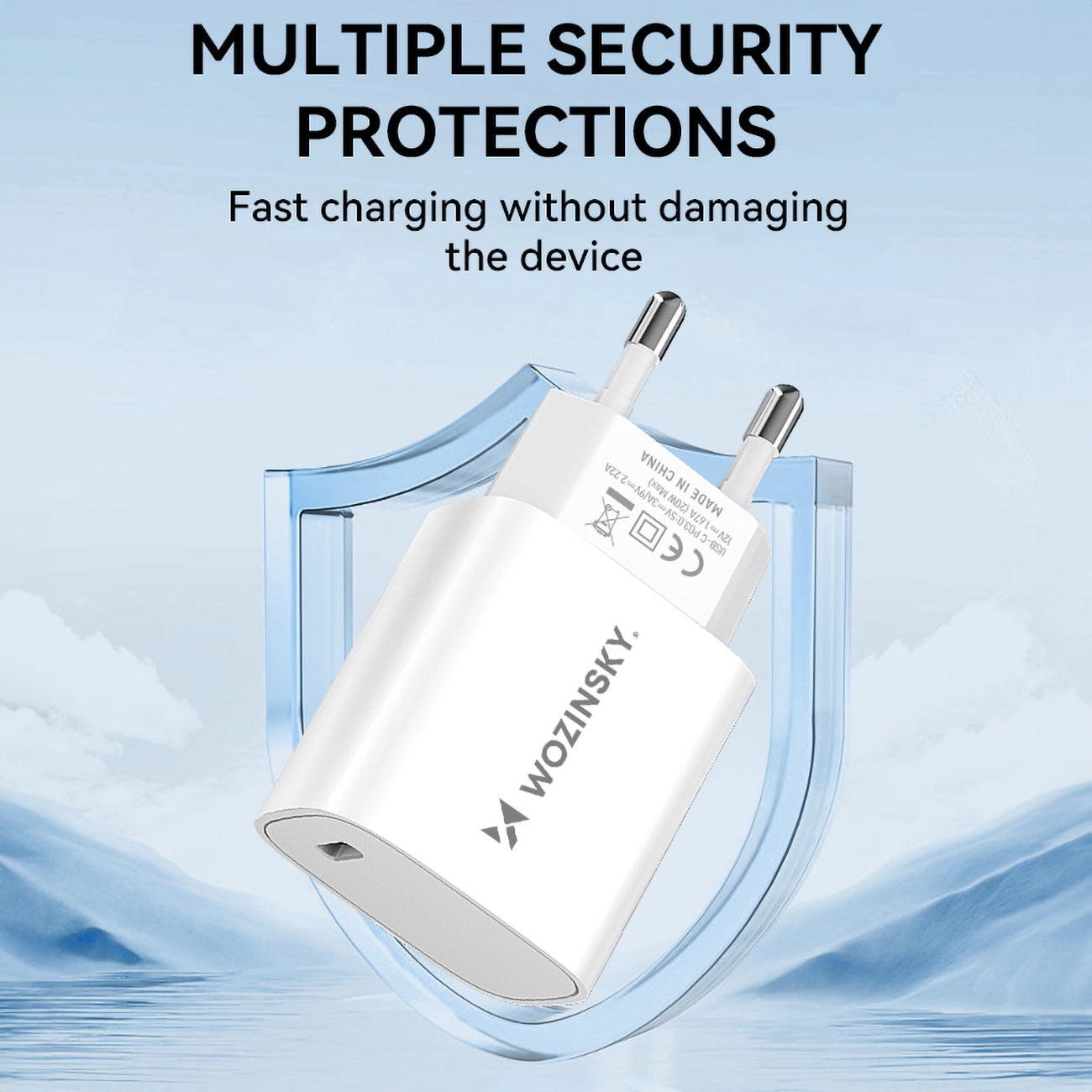 Power Supply Enclosures – 20W USB-C 100-240V wall charger, white - Carlat
