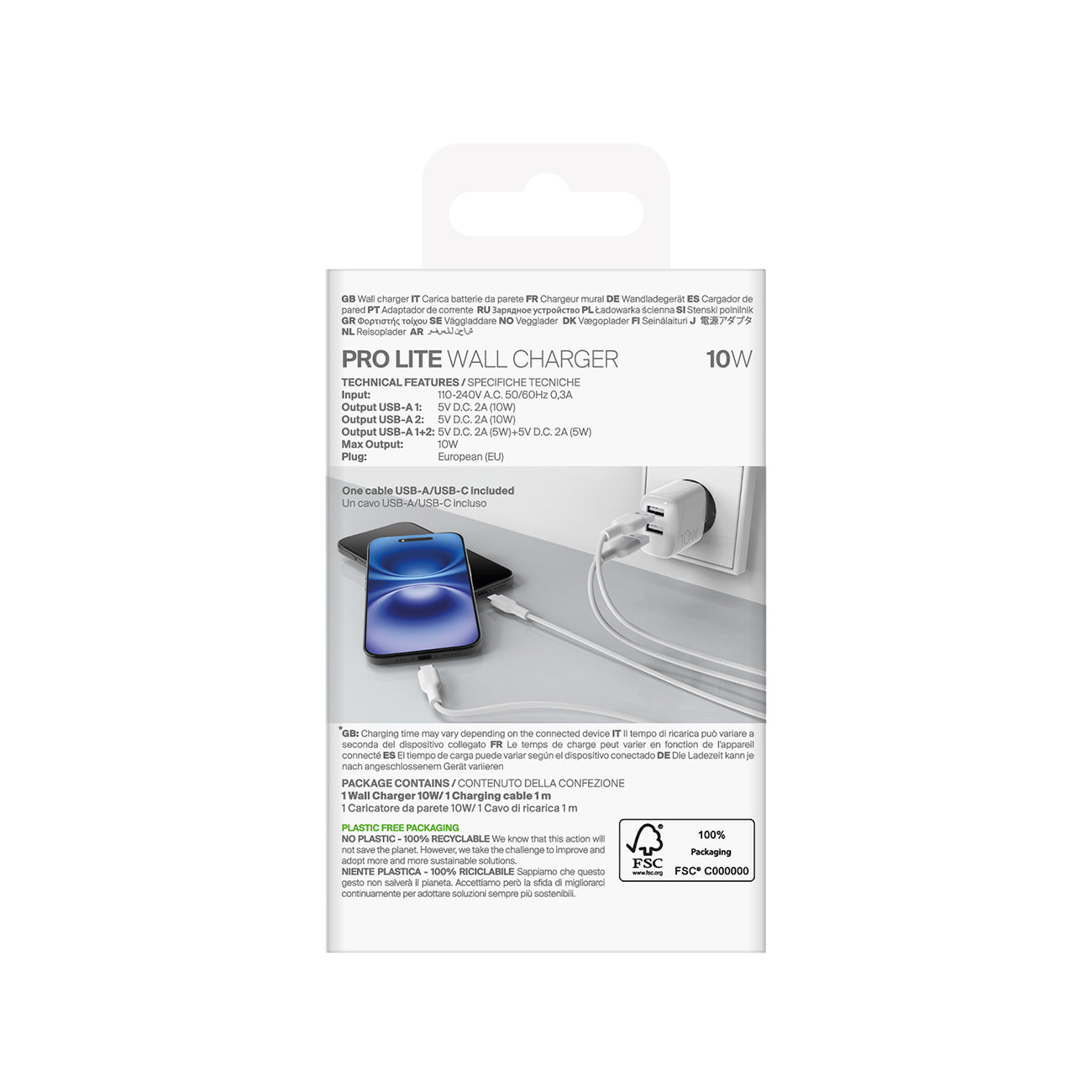 Power Supply Enclosures – 2x USB-A PROLITE 10W mains charger - Carlat
