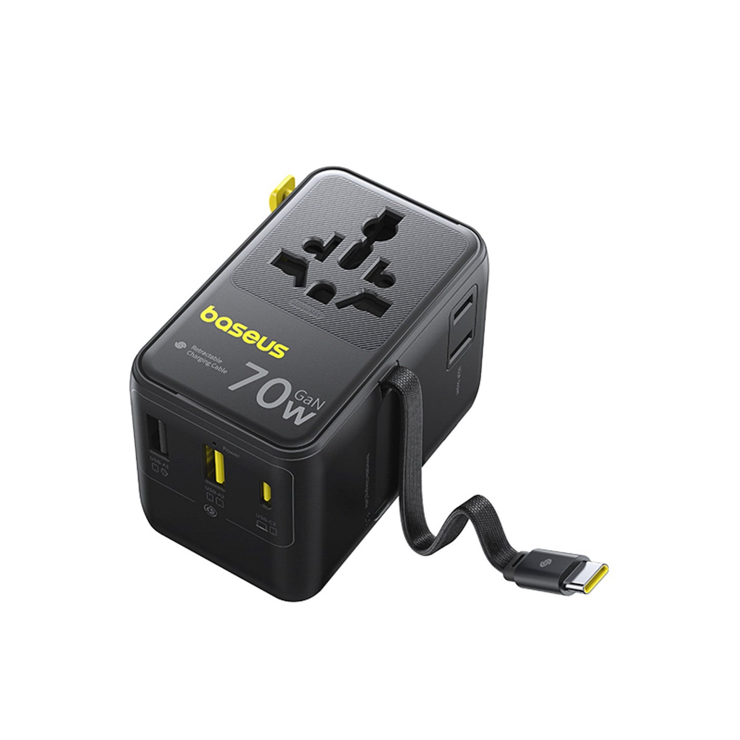 Power Supply Enclosures – 6in1 travel adapter with retractable USB-C - Carlat