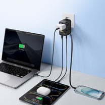 Power Supply Enclosures – 6in1 travel adapter with retractable USB-C - Carlat