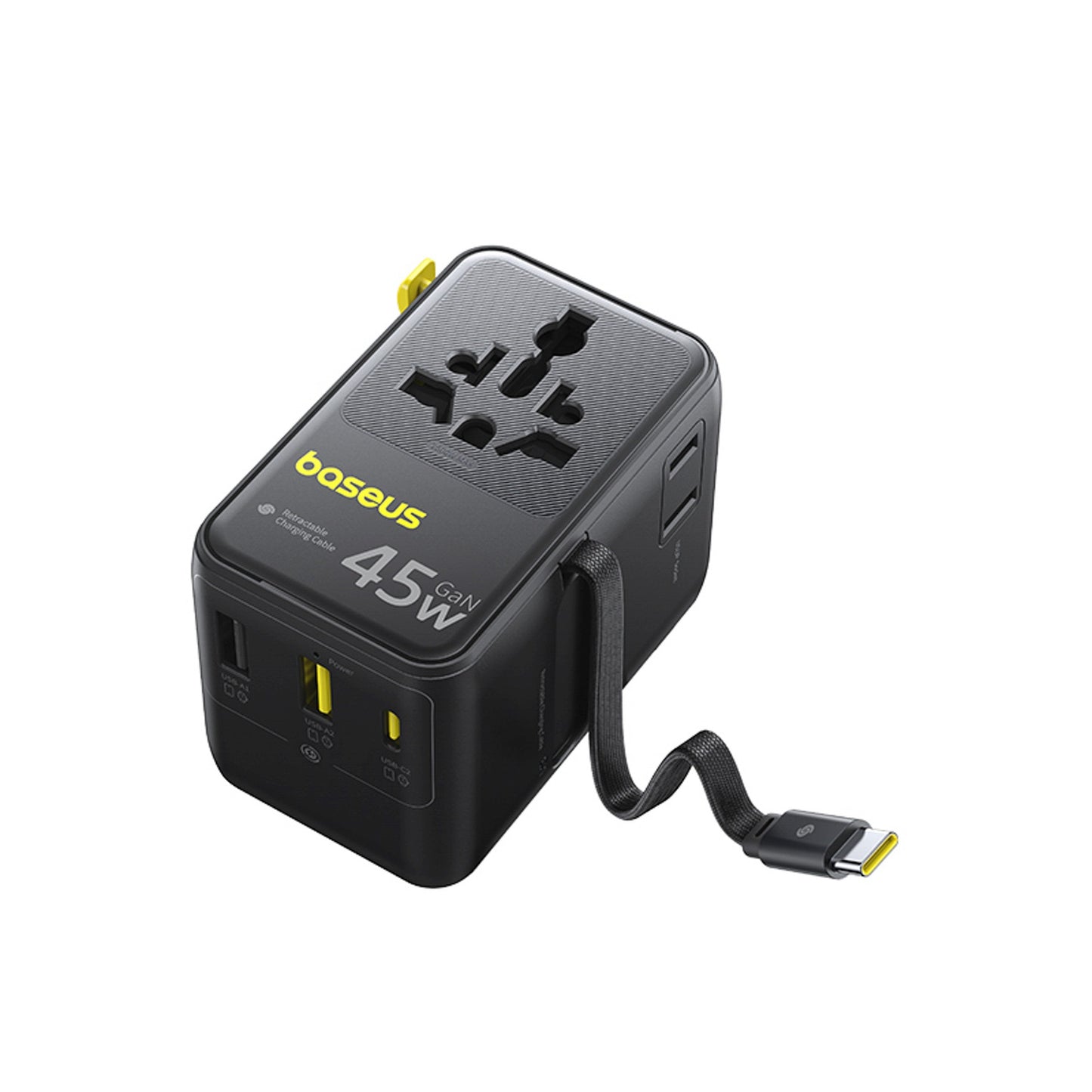 Power Supply Enclosures – 6in1 travel adapter with retractable USB-C - Carlat