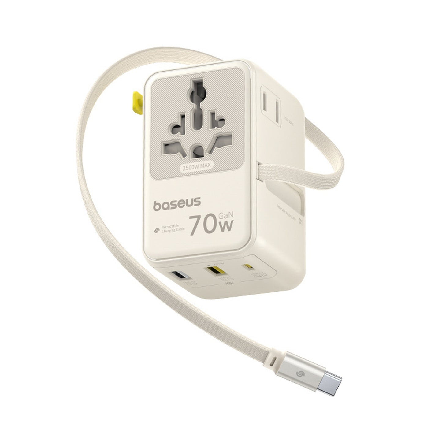 Power Supply Enclosures – 6in1 travel adapter with retractable USB-C - Carlat