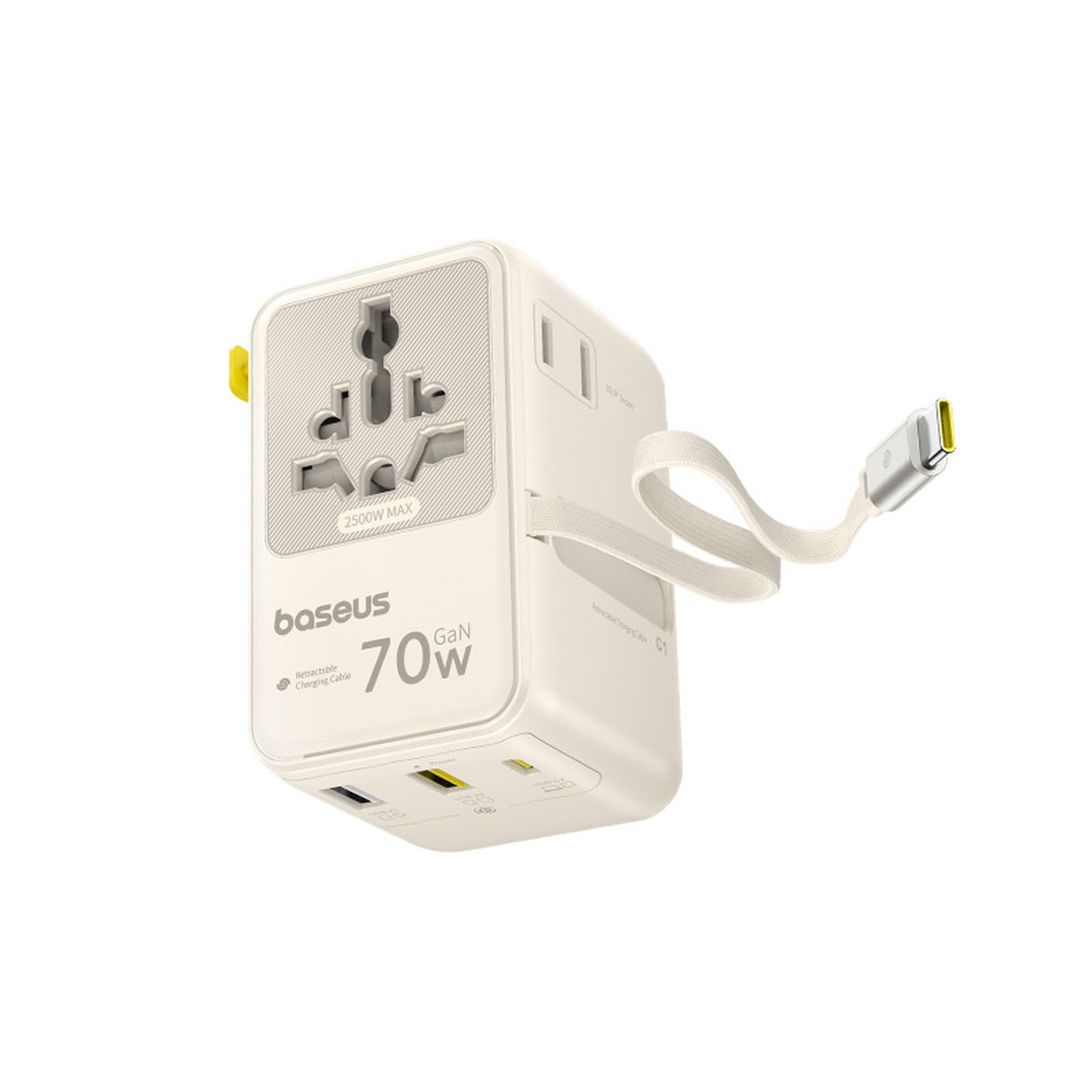 Power Supply Enclosures – 6in1 travel adapter with retractable USB-C - Carlat