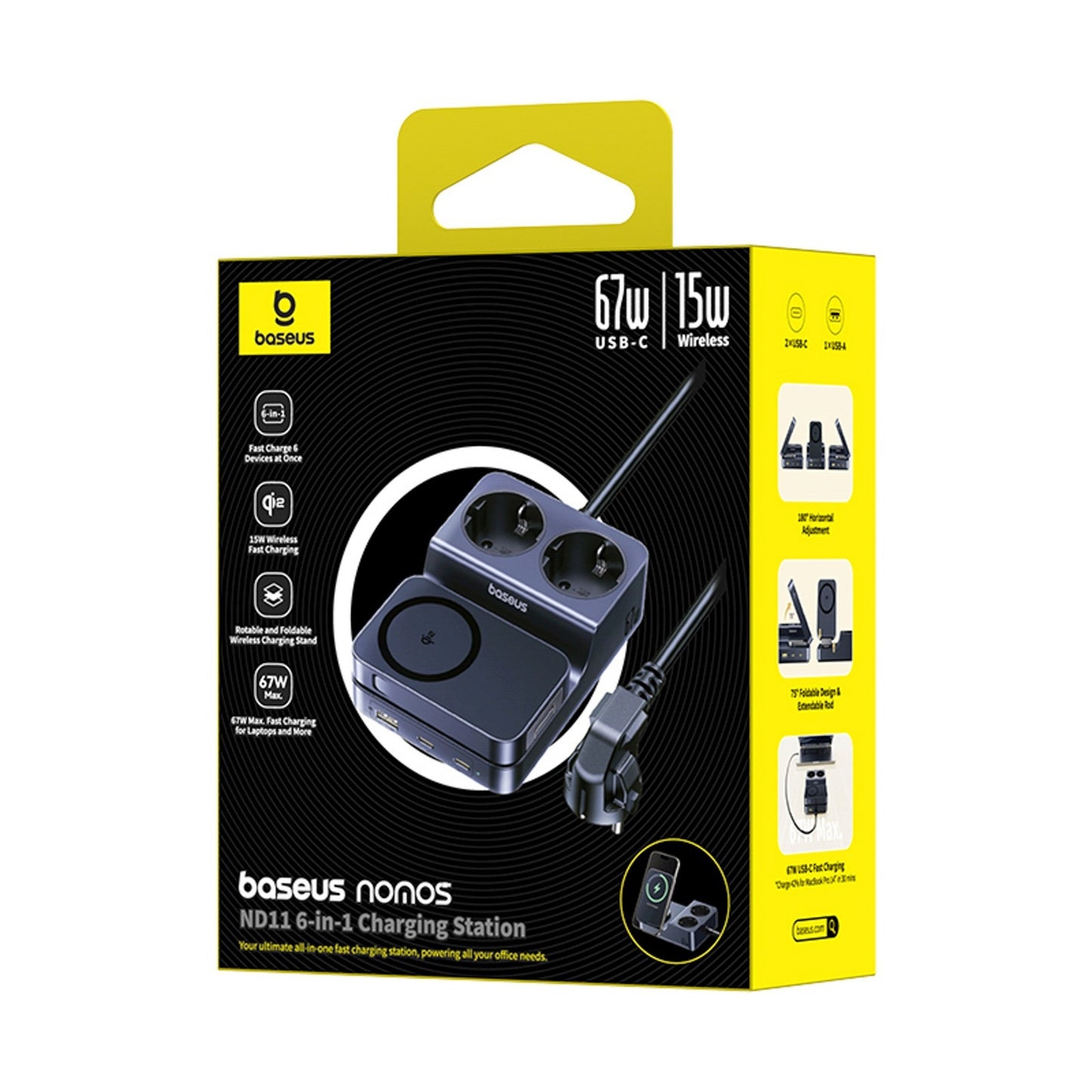 Power Supply Enclosures – 6in1 wireless charging station USB-A USB-C - Carlat