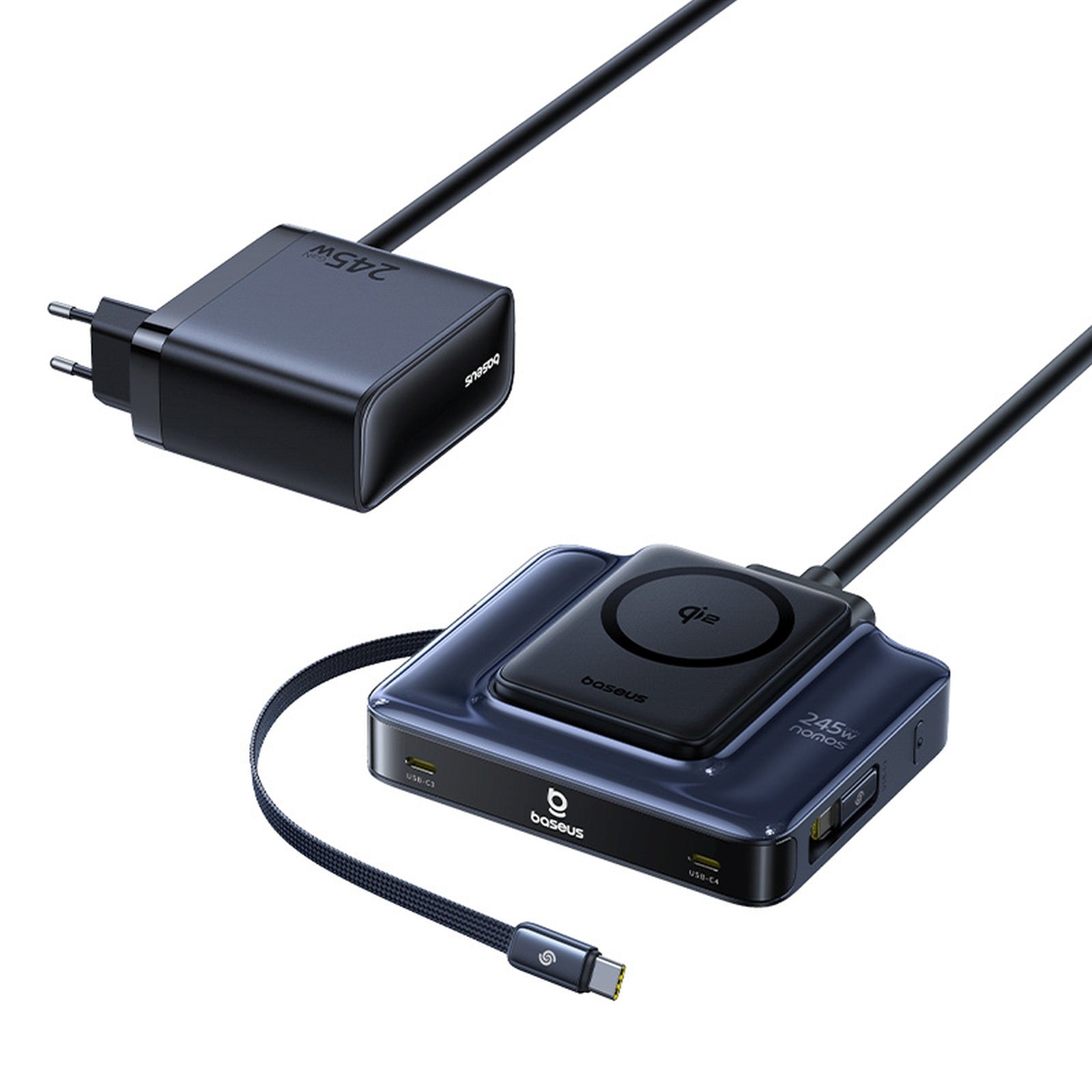Power Supply Enclosures – 6in1 wireless charging station with retractable - Carlat