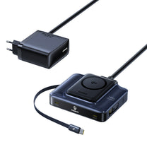Power Supply Enclosures – 6in1 wireless charging station with retractable - Carlat