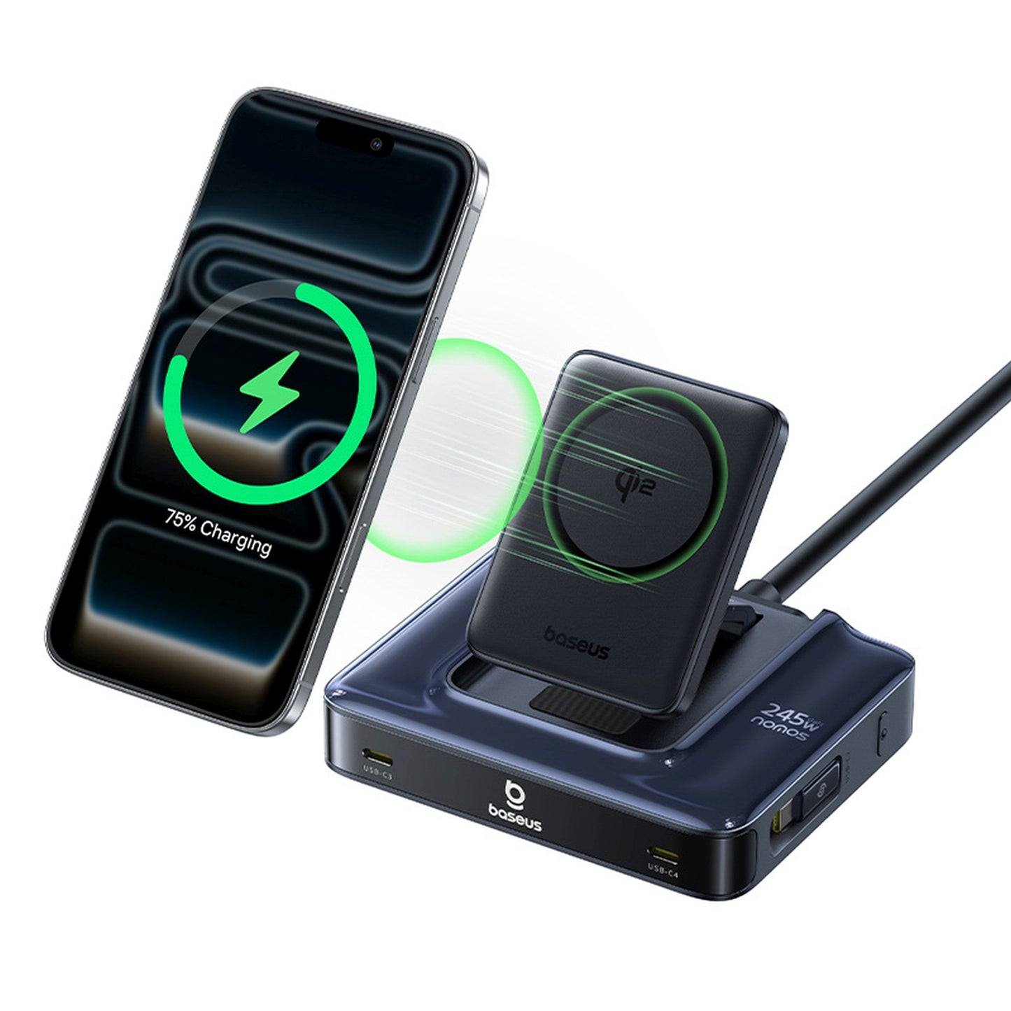 Power Supply Enclosures – 6in1 wireless charging station with retractable - Carlat
