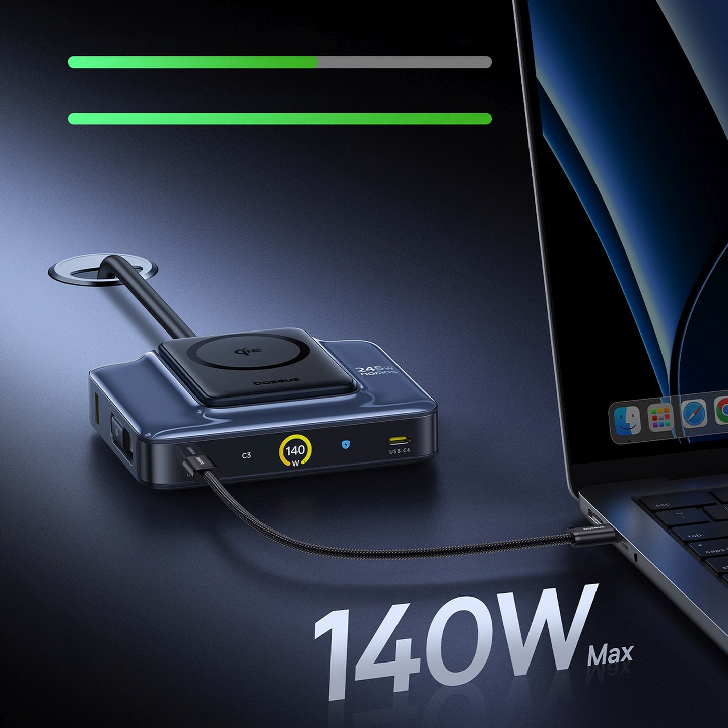Power Supply Enclosures – 6in1 wireless charging station with retractable - Carlat