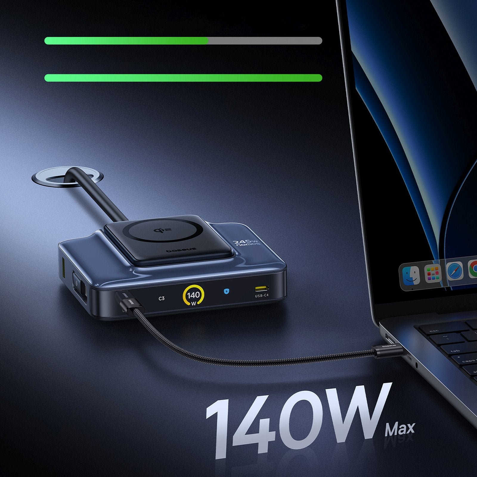 Power Supply Enclosures – 6in1 wireless charging station with retractable - Carlat