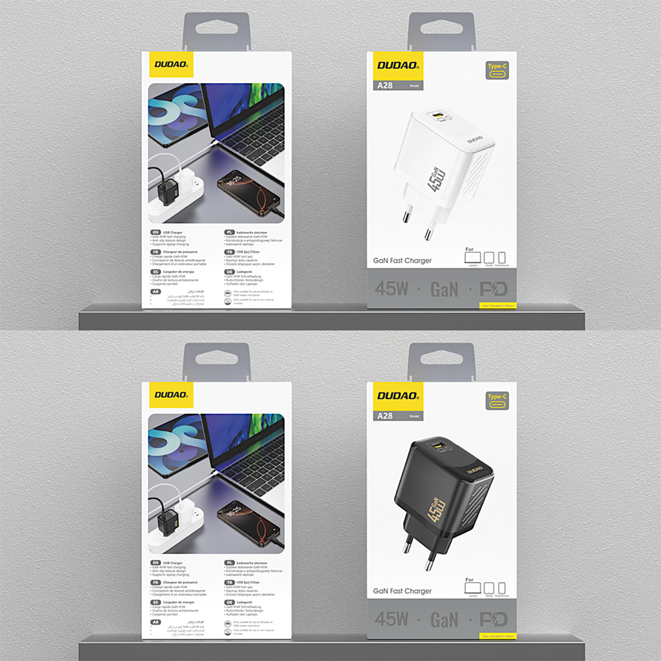 Power Supply Enclosures – A28 GaN USB-C 45W wall charger - Carlat