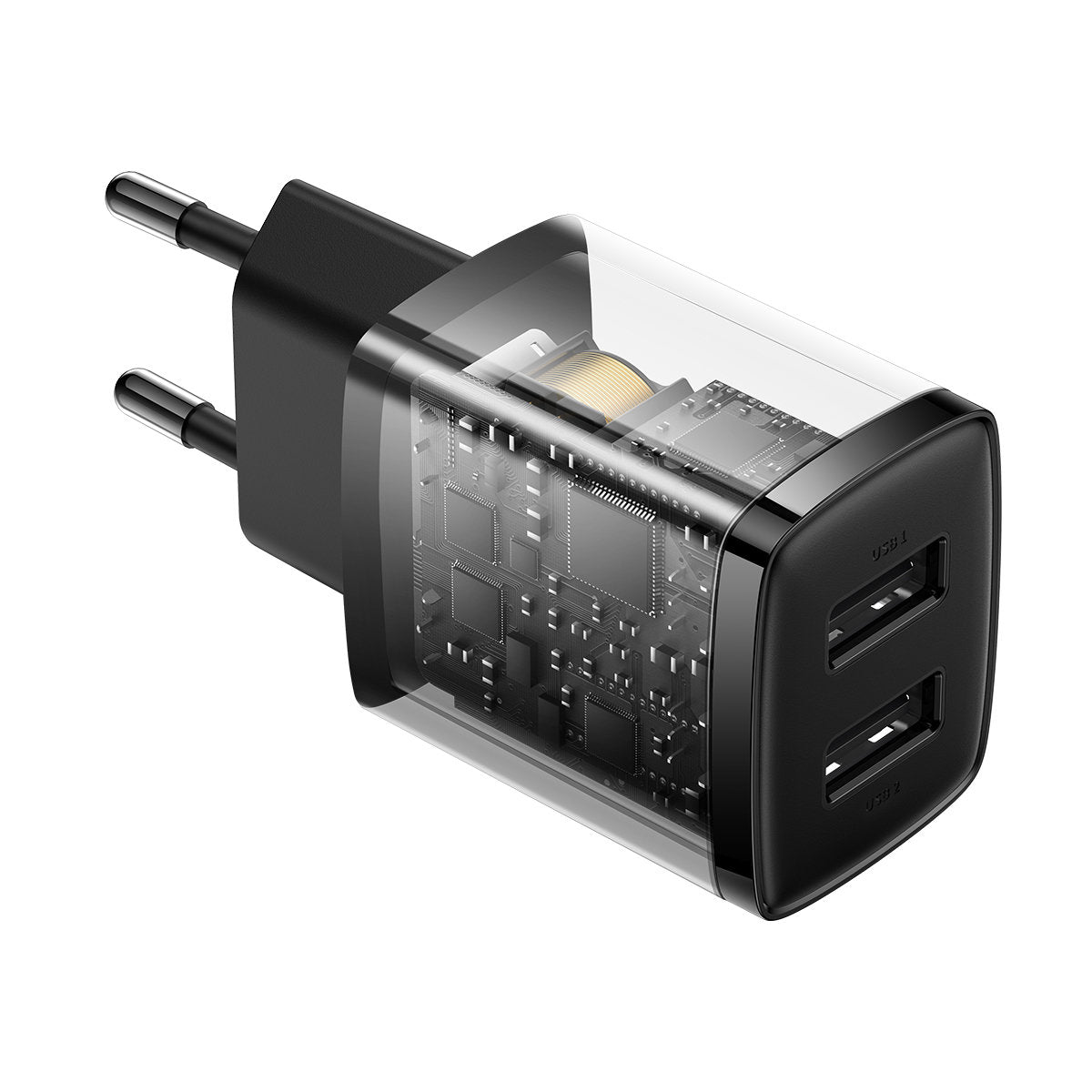 Power Supply Enclosures – Compact 2x USB 10.5W wall charger, - Carlat