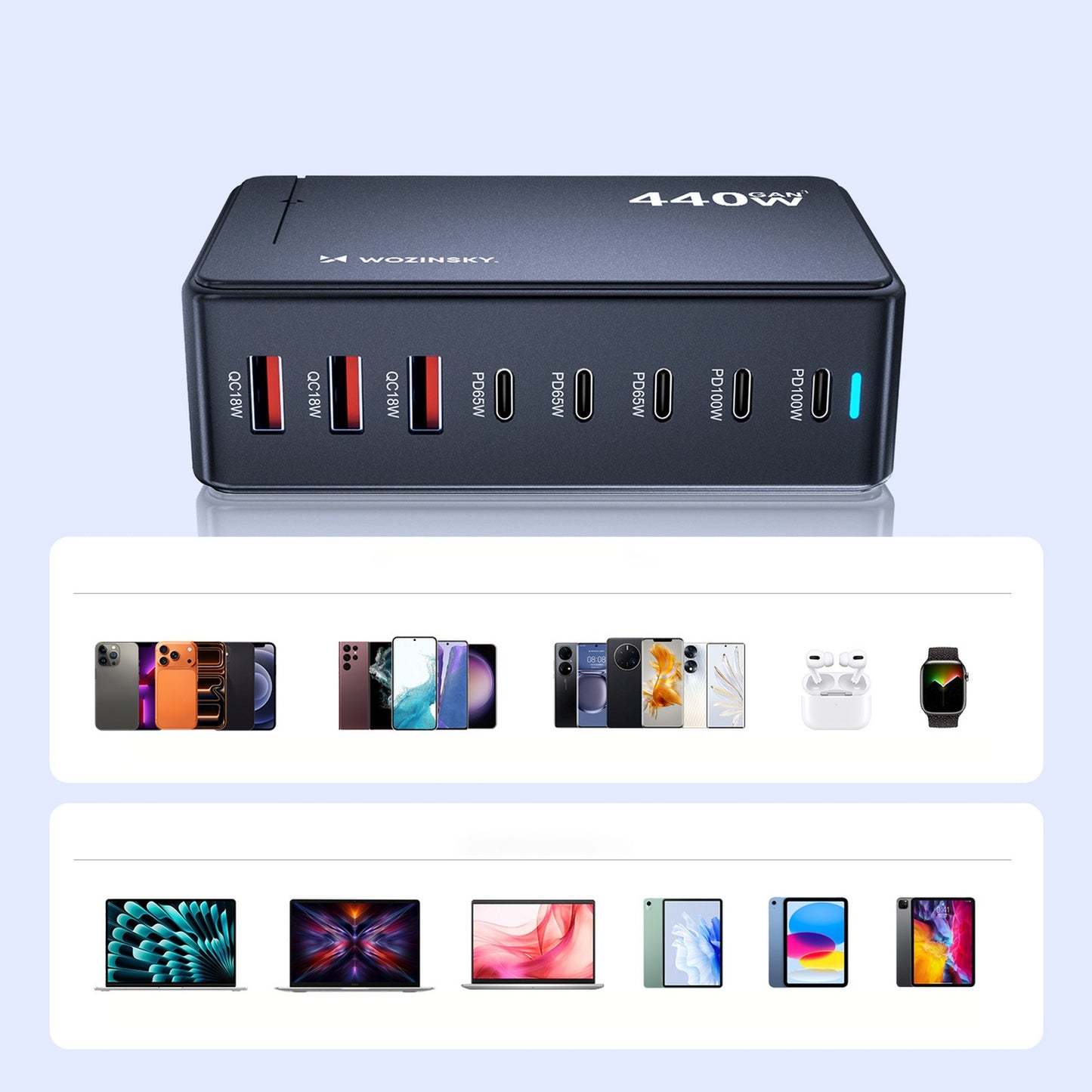 Power Supply Enclosures – Desktop charging station 4x USB-A 4x - Carlat