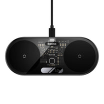 Power Supply Enclosures – Dual QI wireless charger with display - Carlat
