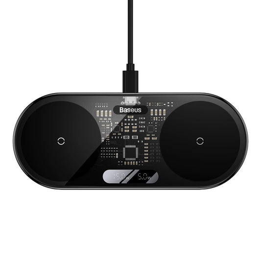 Power Supply Enclosures – Dual QI wireless charger with display - Carlat