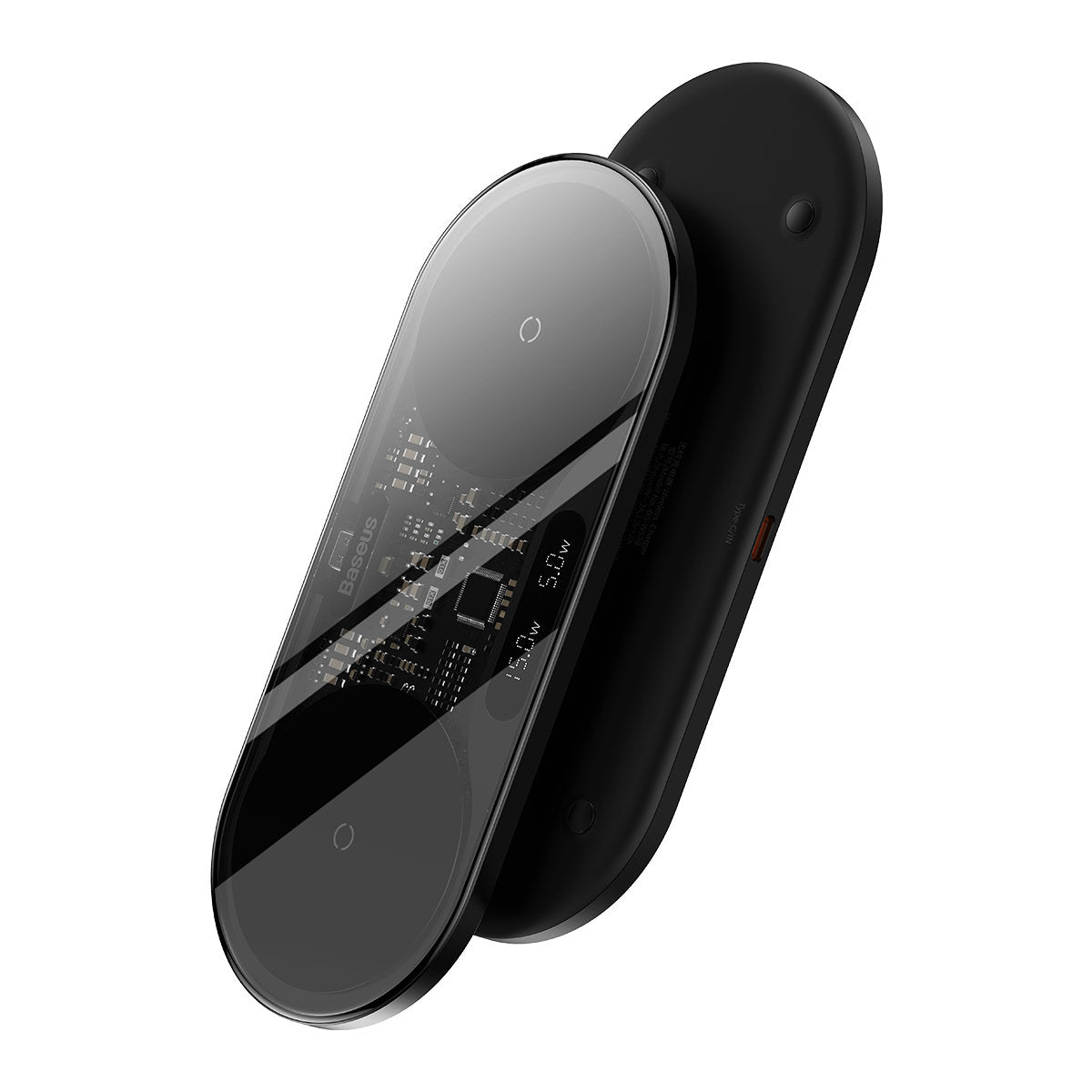 Power Supply Enclosures – Dual QI wireless charger with display - Carlat