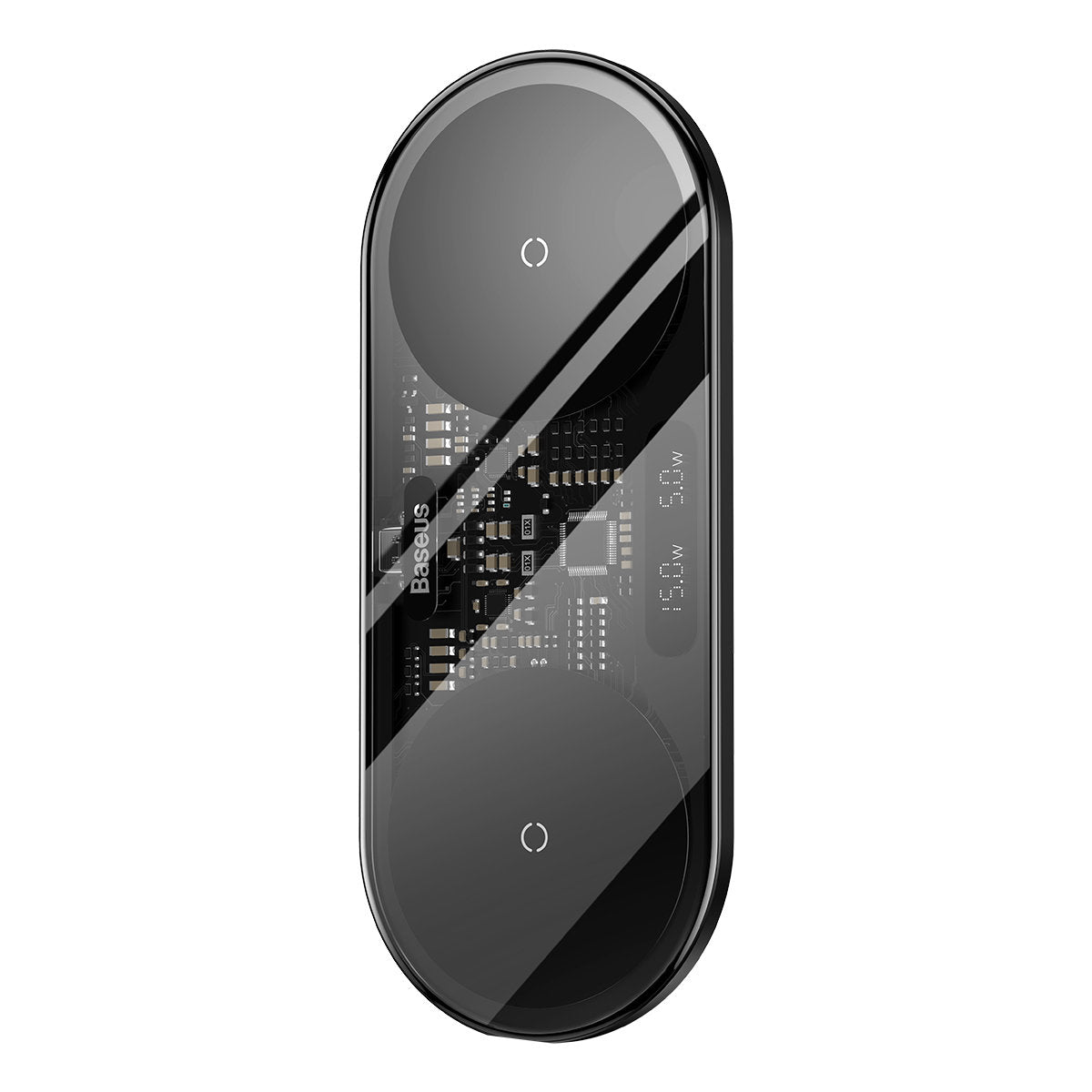 Power Supply Enclosures – Dual QI wireless charger with display - Carlat