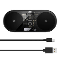 Power Supply Enclosures – Dual QI wireless charger with display - Carlat
