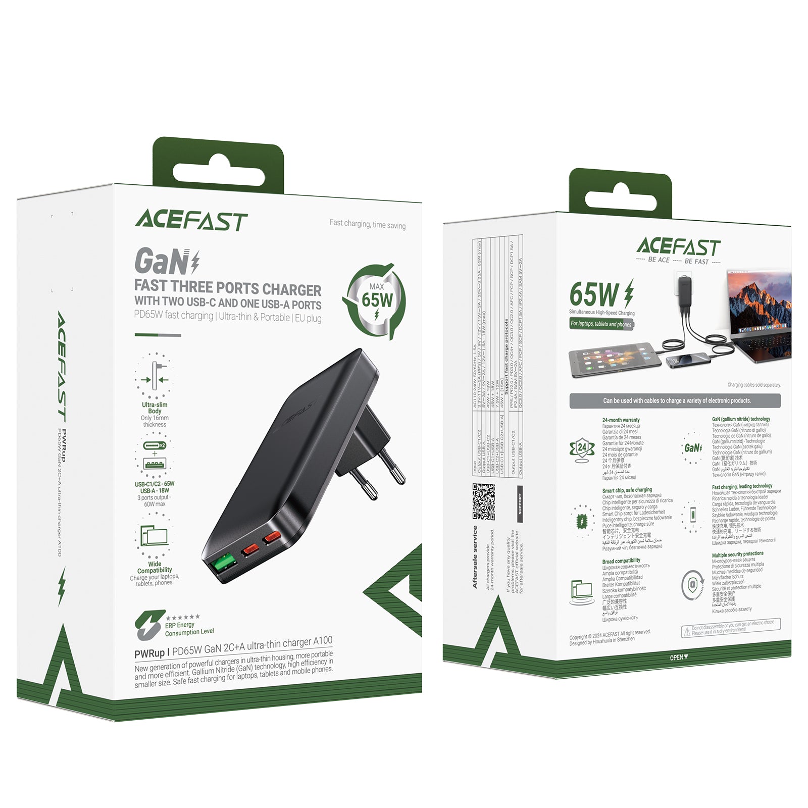 Power Supply Enclosures – Flat 65W GaN 2 USB-C USB-A - Carlat