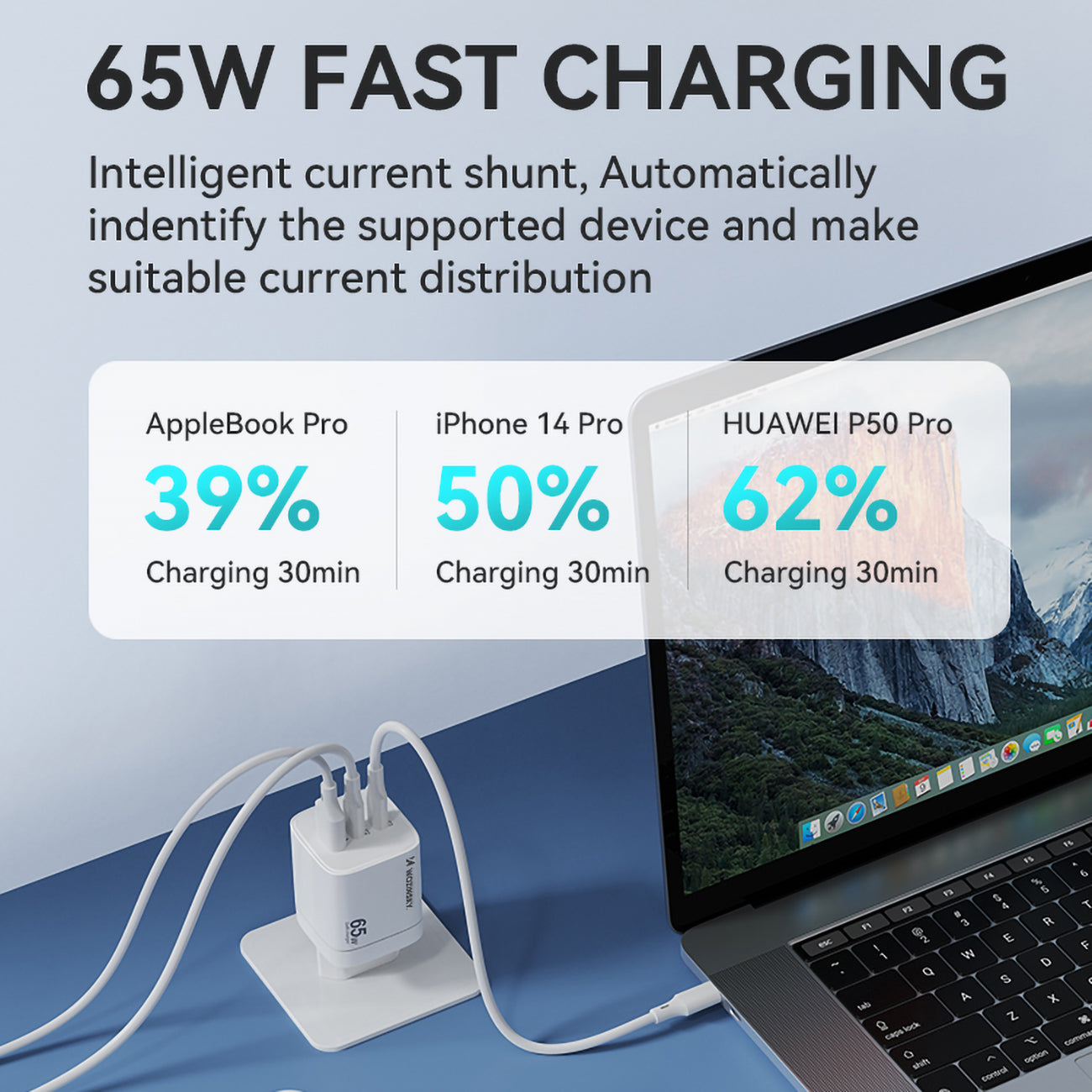 Power Supply Enclosures – GaN 65W 100-240V USB-A 2x USB-C - Carlat