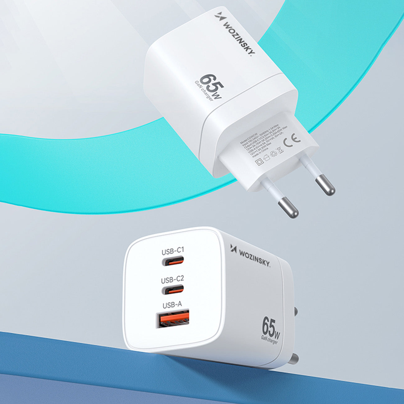 Power Supply Enclosures – GaN 65W 100-240V USB-A 2x USB-C - Carlat