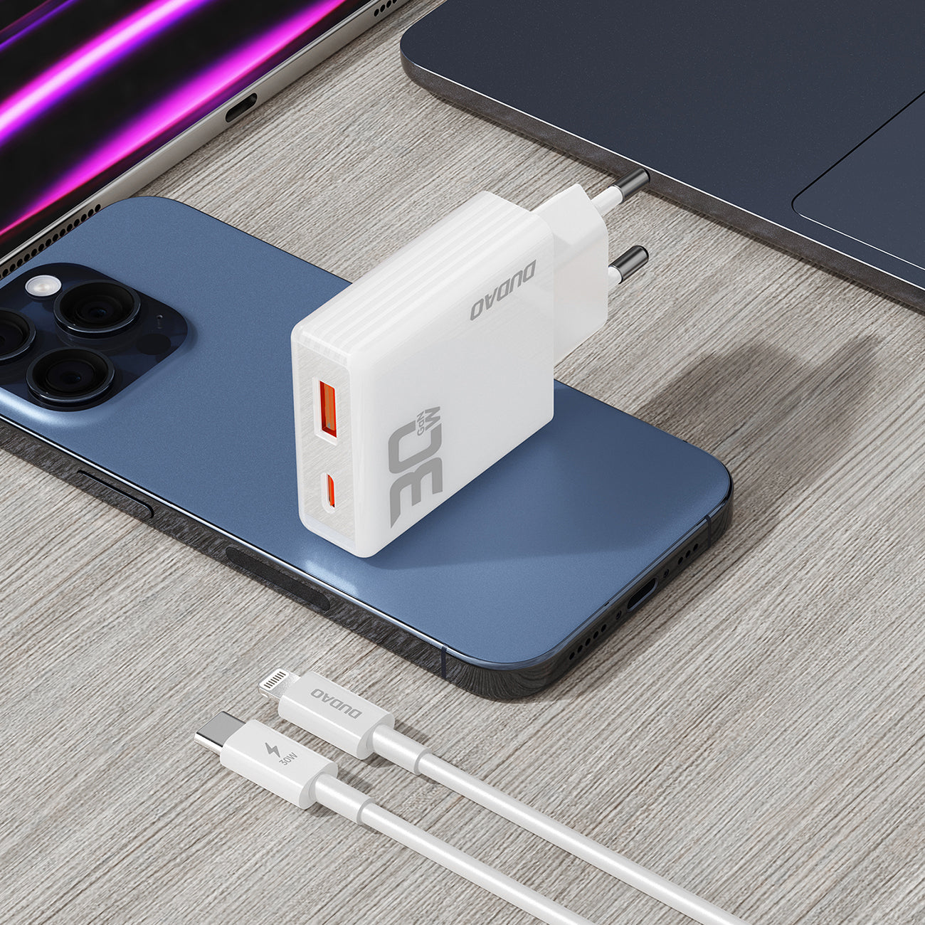 Power Supply Enclosures – GaN A30EUL 30W USB-A USB-C mains - Carlat