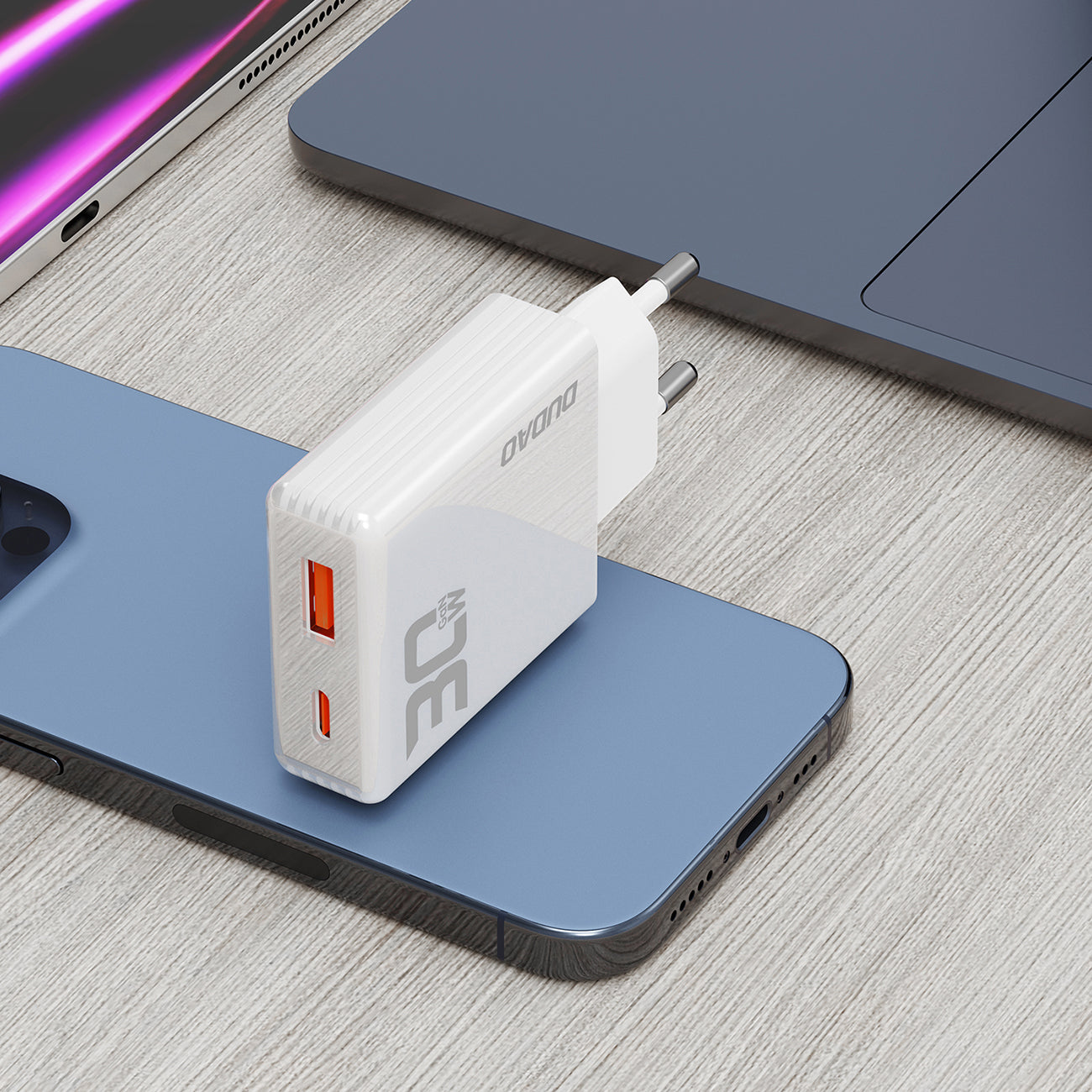 Power Supply Enclosures – GaN A30EUL 30W USB-A USB-C wall - Carlat