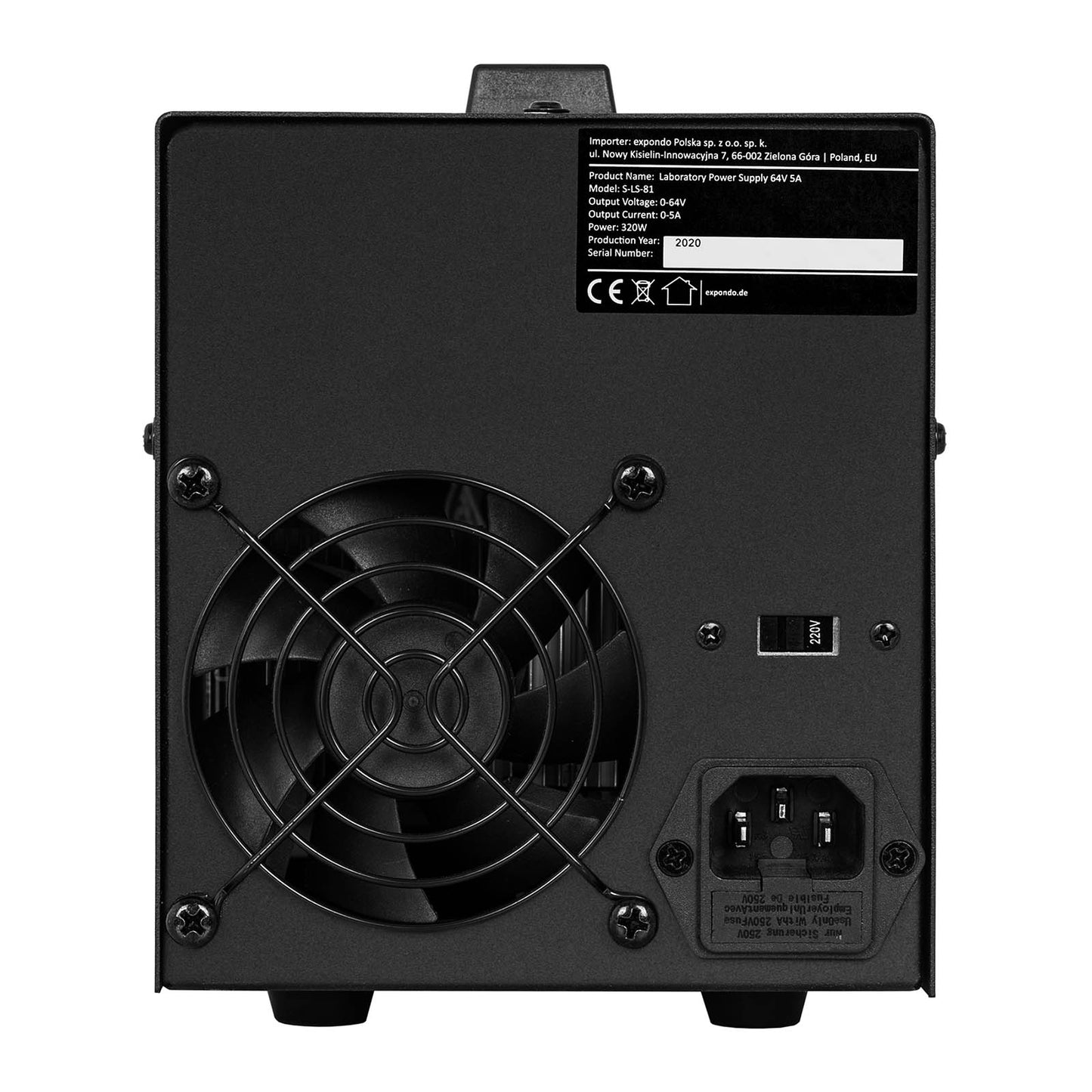 Power Supply Enclosures – Laboratory service power supply 0-64 V - Carlat