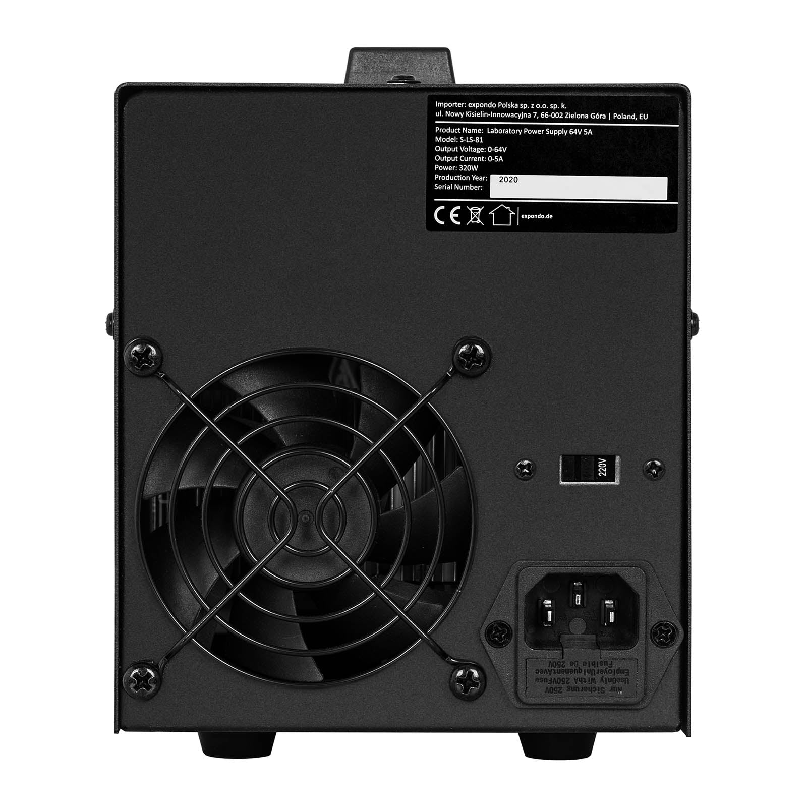Power Supply Enclosures – Laboratory service power supply 0-64 V - Carlat