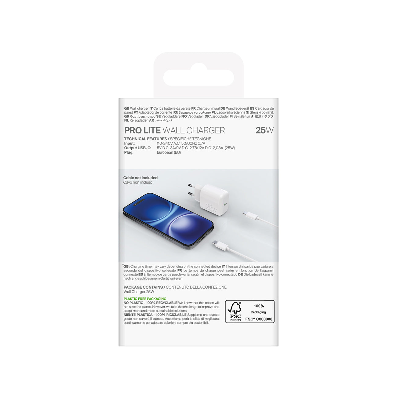 Power Supply Enclosures – Power Delivery USB-A USB-C 20W wall - Carlat