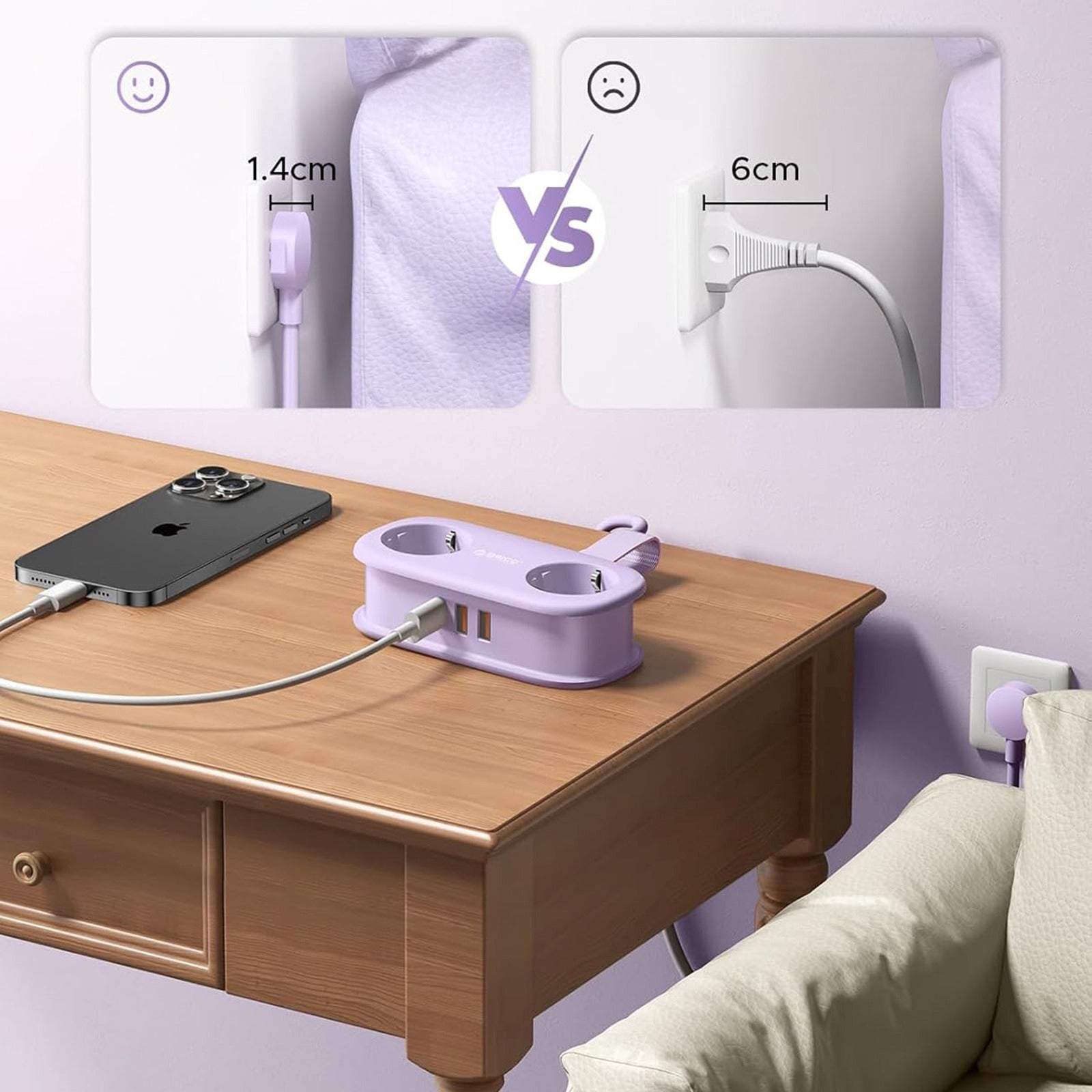 Power Supply Enclosures – Power strip 5in1 AC USB-A USB-C - Carlat